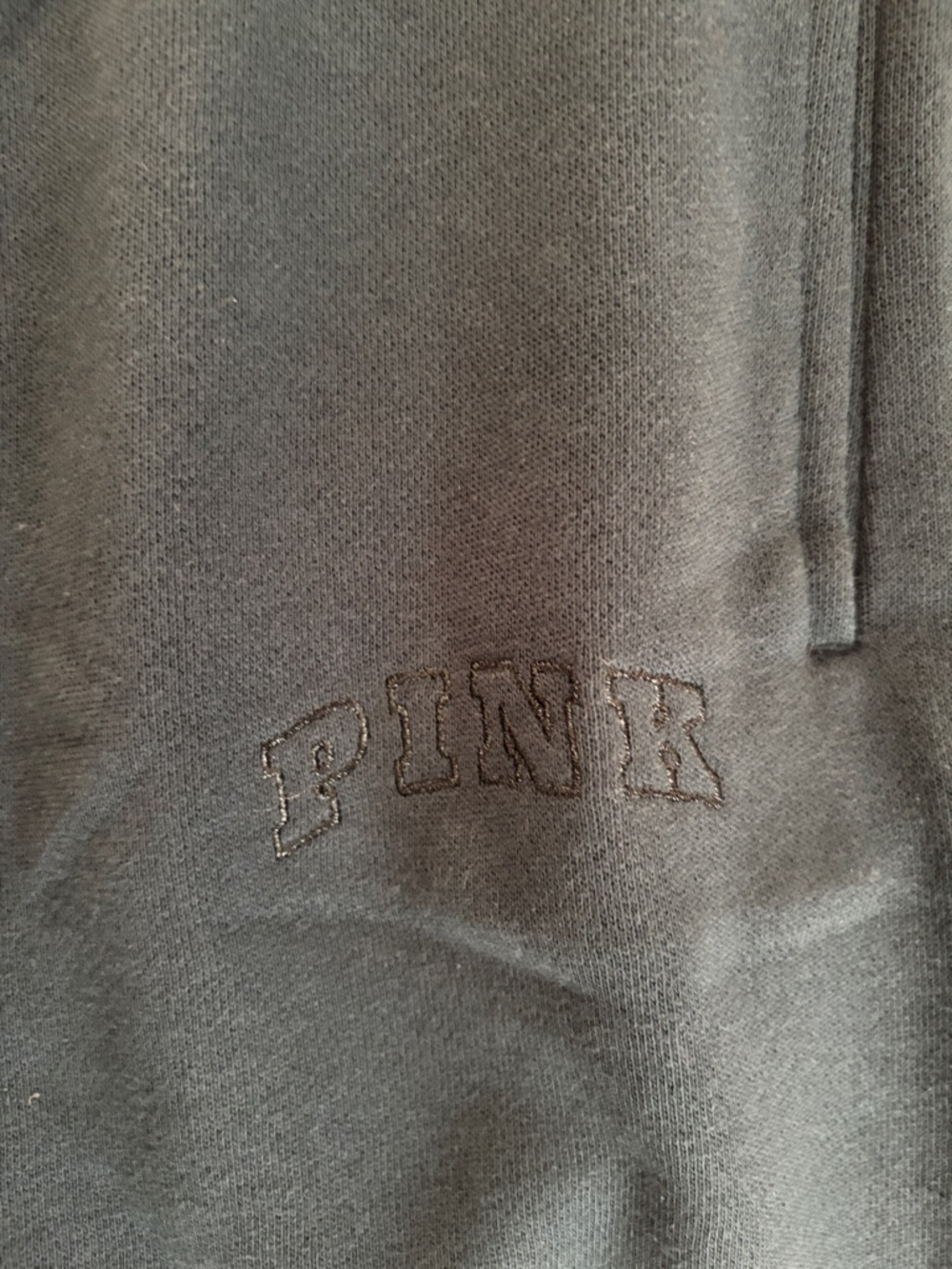 VS Pink relaxed fit Dark Green Sweatpants - Picture 4 of 4